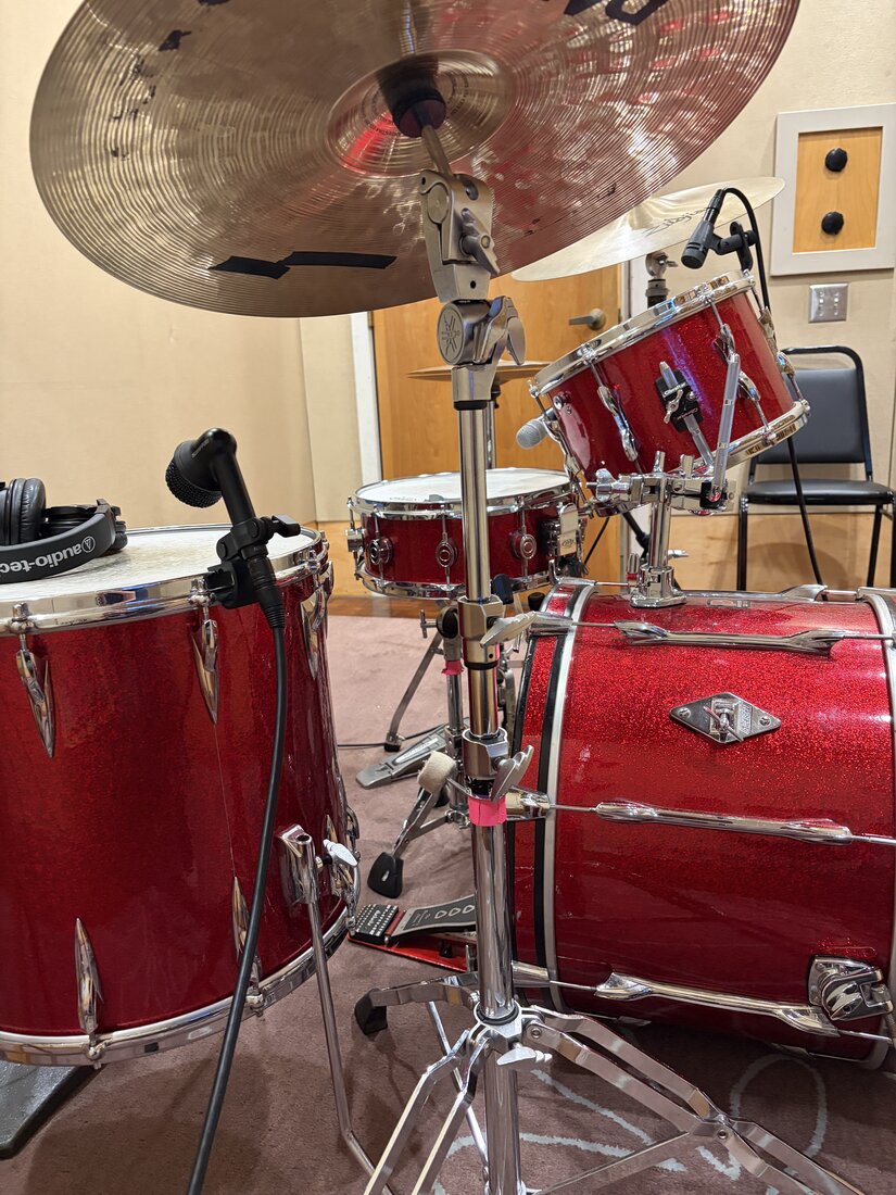 Drum kit close-up